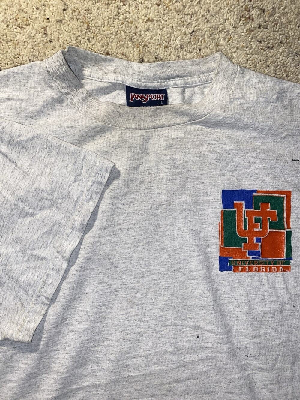 Vintage 90s Florida Gators Shirt XL Jansport Made in USA College NCAA Distressed